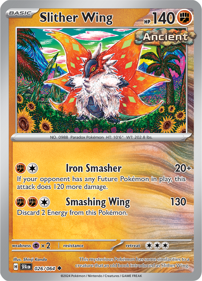 Scarlet & Violet Shrouded Fable 026/064 Slither Wing Reverse Holo