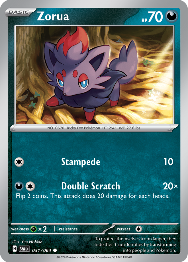 Scarlet & Violet Shrouded Fable 031/064 Zorua