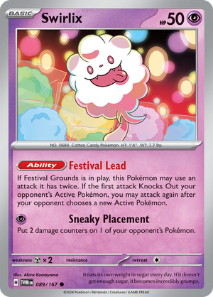 Scarlet & Violet Twilight Masquerade 089/167 Swirlix