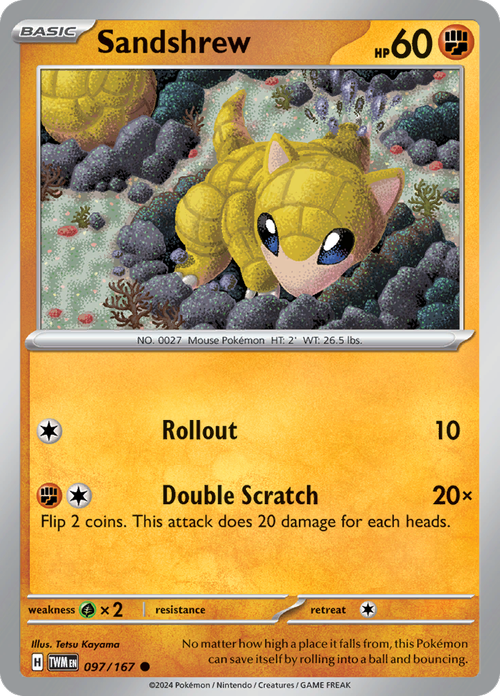 Scarlet & Violet Twilight Masquerade 097/167 Sandshrew