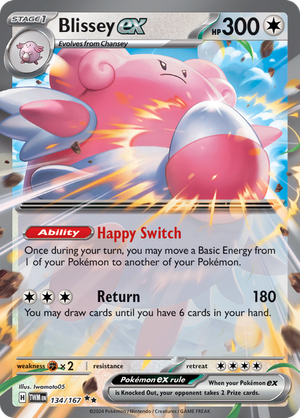 Scarlet & Violet Twilight Masquerade 134/167 Blissey ex