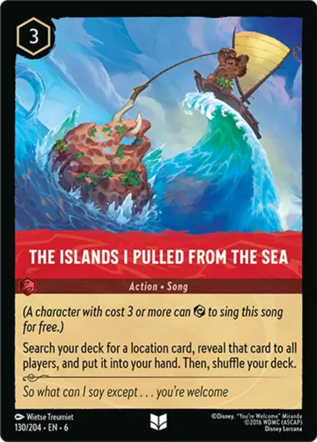 Disney Lorcana Azurite Sea 130/204 The Islands I Pulled From The Sea