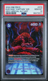 2024 One Piece 500 Years in the Future 074 Eustass "Captain" Kid Special Alternate Art PSA 10