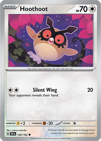 Scarlet & Violet Temporal Forces 126/162 Hoothoot