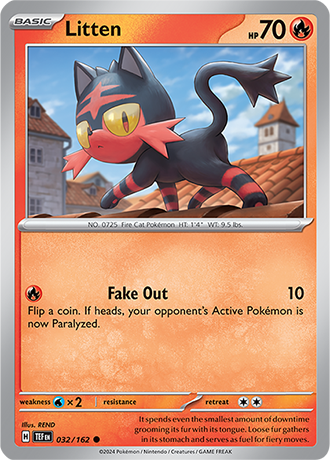 Scarlet & Violet Temporal Forces 032/162 Litten