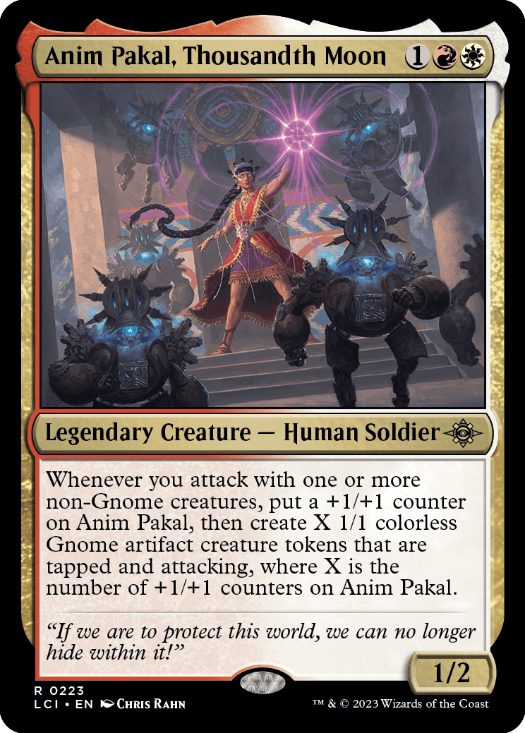 MTG The Lost Caverns of Ixalan 0223 Anim Pakal, Thousandth Moon