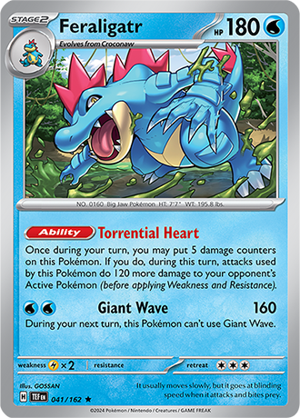 Scarlet & Violet Temporal Forces 041/162 Feraligatr