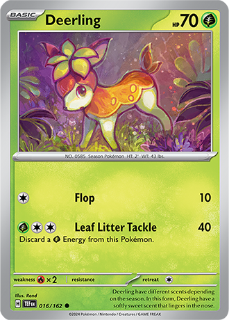 Scarlet & Violet Temporal Forces 016/162 Deerling