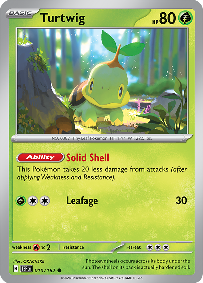 Scarlet & Violet Temporal Forces 010/162 Turtwig