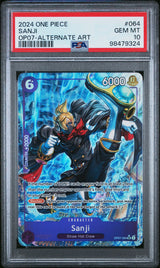 2024 One Piece Card Game - 500 Years In The Future 064 Sanji Alternate Art PSA 10