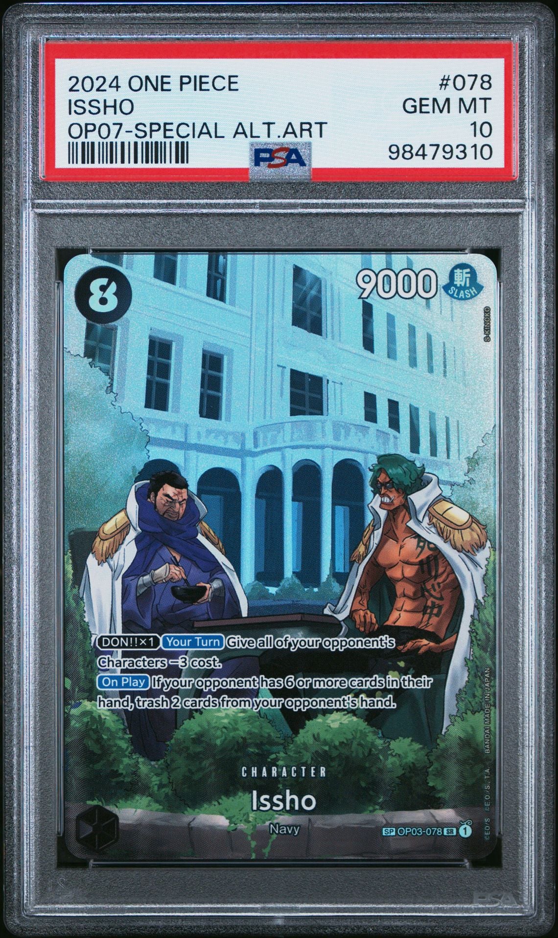 2024 One Piece 500 Years in the Future 078 Issho Special Alternate Art PSA 10