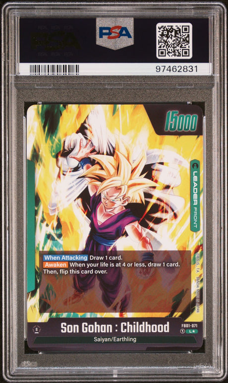 2024 Dragon Ball Super Card Game Fusion World Awakened Pulse FB01-071 Son Gohan : Childhood Alternate Art PSA 10