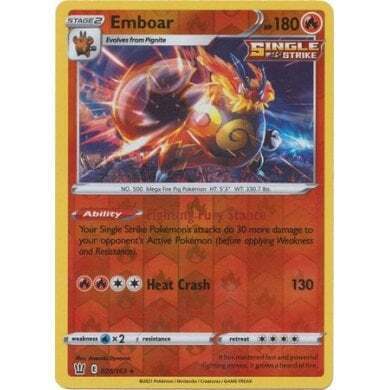 SWSH Battle Styles 025/163 Emboar Reverse