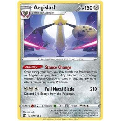 SWSH Battle Styles 107/163 Aegislash Holo