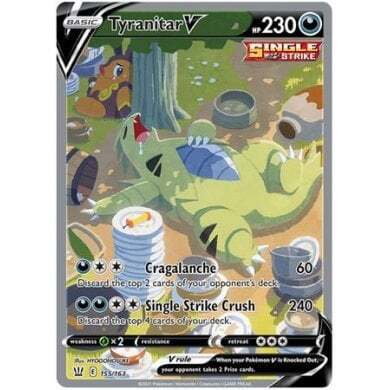 SWSH Battle Styles 155/163 Tyranitar V (Alternative Art, Full Art)