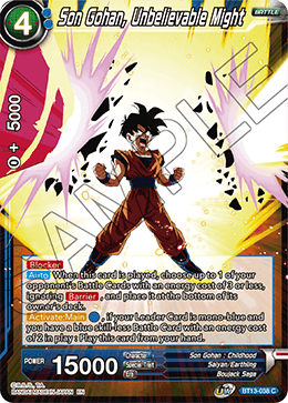 Supreme Rivalry BT13-038 Son Gohan Unbelievable Might