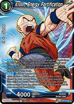 Supreme Rivalry BT13-043 Krillin Energy Fortification