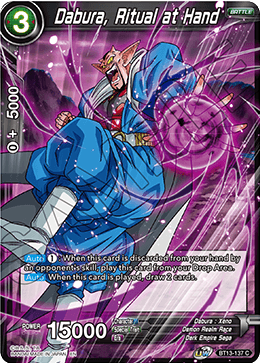 Supreme Rivalry BT13-137 Dabura Ritual At Hand