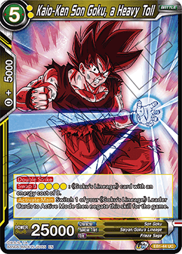 Battle Evolution EB1-44 Kaio-Ken Son Goku A Heavy Toll