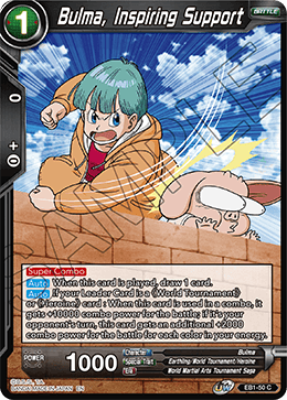 Battle Evolution EB1-50 Bulma Inspiring Support