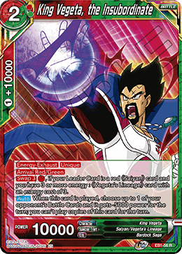 Battle Evolution EB1-56 King Vegeta The Insubordinate