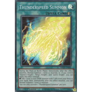 Kings Court KICO-EN-006 Thunderspeed Summon