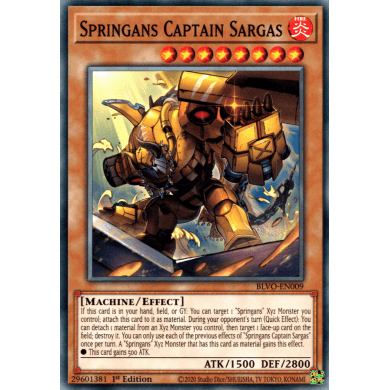 Blazing Vortex BLVO-EN009 Springans Captain Sargas