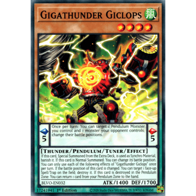 Blazing Vortex BLVO-EN032 Gigathunder Giclops