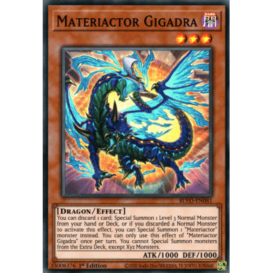 Blazing Vortex BLVO-EN081 Materiactor Gigadra