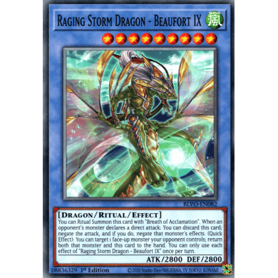 Blazing Vortex BLVO-EN082 Raging Storm Dragon - Beaufort IX