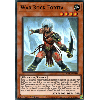 Blazing Vortex BLVO-EN093 War Rock Fortia