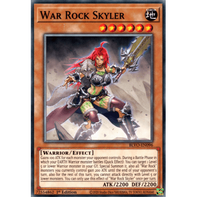 Blazing Vortex BLVO-EN096 War Rock Skyler