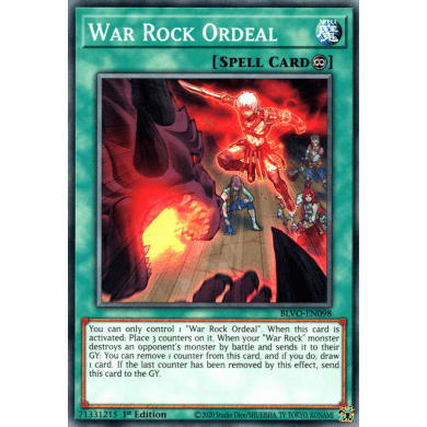 Blazing Vortex BLVO-EN098 War Rock Ordeal