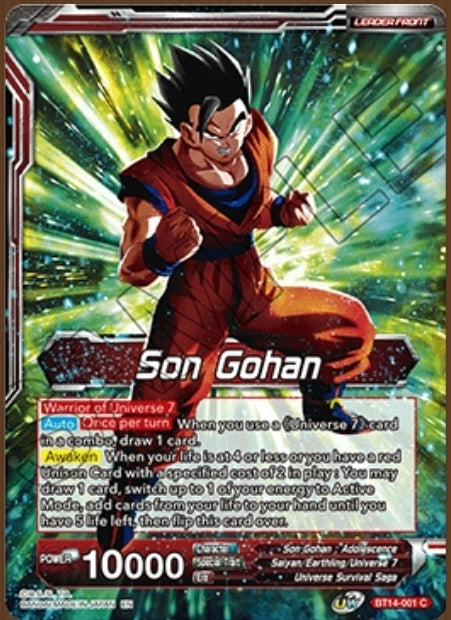 Cross Spirits BT14-001 Son Gohan Foil