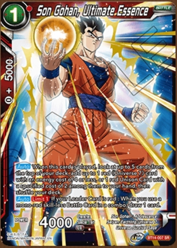 Cross Spirits BT14-007 Son Gohan Ultimate Essence