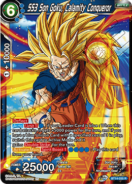 Cross Spirits BT14-035 SS3 Son Goku Calamity Conqueror Foil