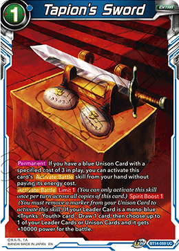 Cross Spirits BT14-059 Tapions Sword Foil