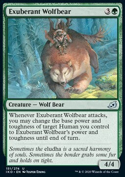 MTG IKORA : LAIR OF BEHEMOTHS - 151/274 Exuberant Wolfbear