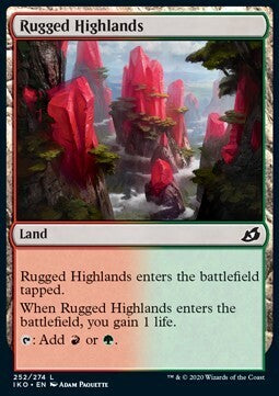 MTG IKORA : LAIR OF BEHEMOTHS - 252/274 Rugged Highlands