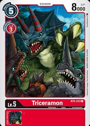 BATTLE OF OMNI BT5-013 Triceramon