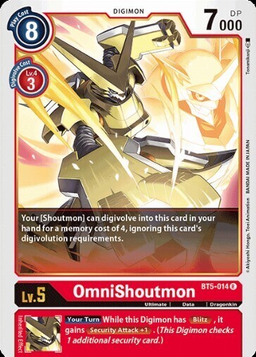 BATTLE OF OMNI BT5-014 OmniShoutmon