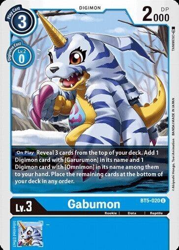 BATTLE OF OMNI BT5-020 Gabumon