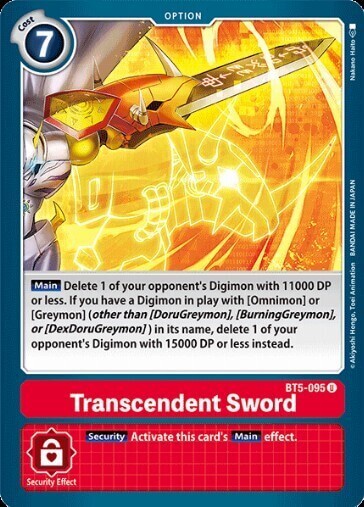 BATTLE OF OMNI BT5-095 Transcendent Sword