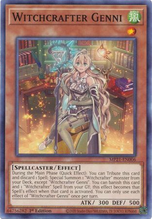 Tin Of Ancient Battles MP21-EN006 Witchcrafter Genni