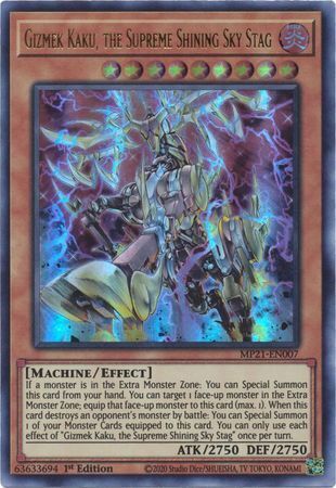 Tin Of Ancient Battles MP21-EN007 Gizmek Kaku, the Supreme Shining Sky Stag