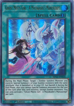 Tin Of Ancient Battles MP21-EN026 Ghost Meets Girl - A Mayakashi's Manuscript