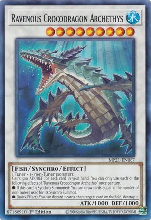 Tin Of Ancient Battles MP21-EN067 Ravenous Crocodragon Archethys