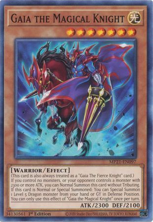 Tin Of Ancient Battles MP21-EN097 Gaia the Magical Knight