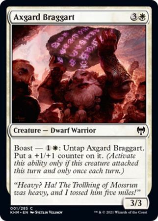 MTG Kaldheim 001/285 Axgard Braggart