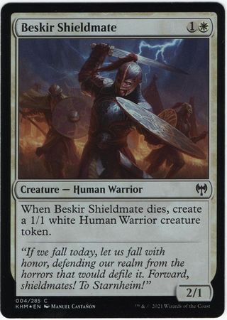 MTG Kaldheim 004/285 Beskir Shieldmate Foil